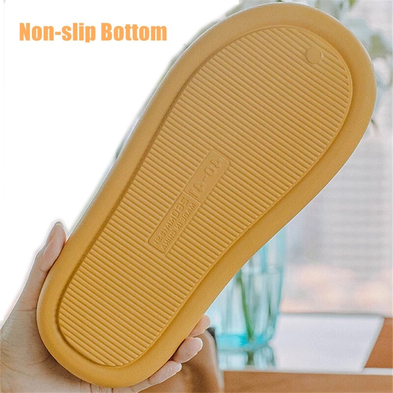 Herfst en winter huispantoffels heren dames waterdichte platform katoenen pantoffels dikke bodem antislip binnen warm zacht