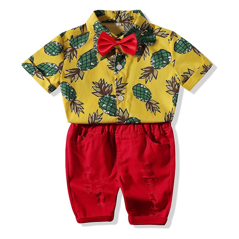PureMilk Newborn Baby Clothes Letter Printed Shirts With Pants 2PCS/SET With Free Bow Baby Clothing Set: yellow / 6M