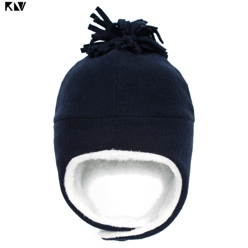 Cappello da pilota per berretto caldo antivento foderato in mucchio foderato in mucchio per bambini: marina militare blu / for 3-10 years old