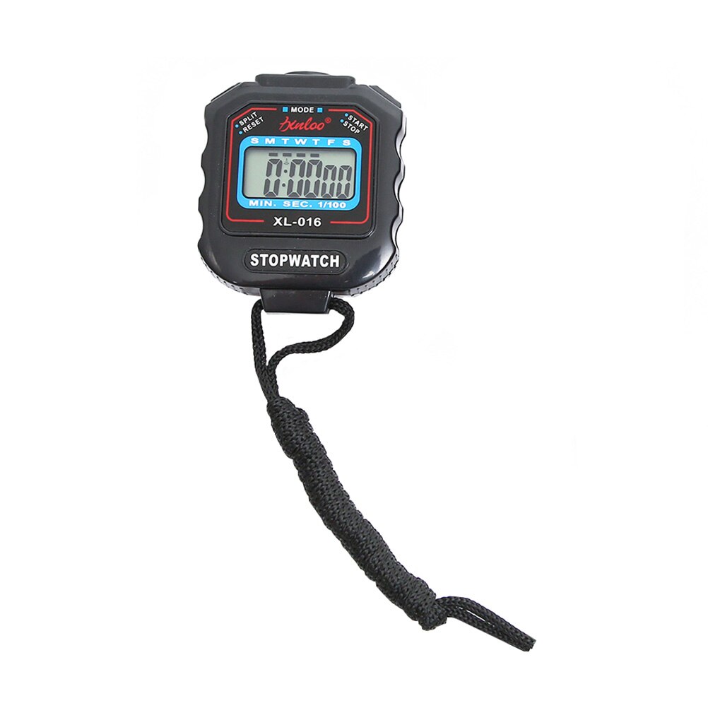 Electronic Stopwatch Running Timer Fitness Stopwatch Training Timer (Black): Default Title