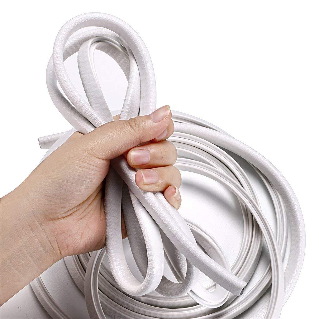 Bildörr kantskydd 13ft(4m)  universal passform gummi u form kantlist bildörr kantskydd vit