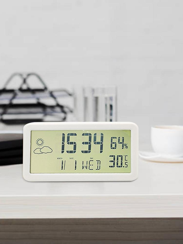 Sveglia digitale da viaggio sveglia digitale con calendario e temperatura e Timer orologio LCD Schermo per grandi numeri batteria Operat