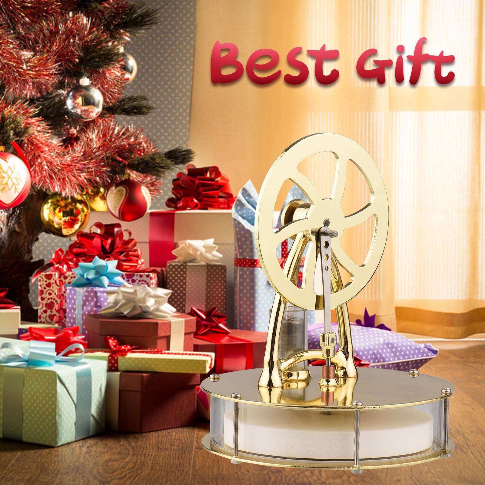 Low Temperature Stirling Engine Assembled Electricity Generator Heat Experiment Physical Generator Model Science Experiment Toy