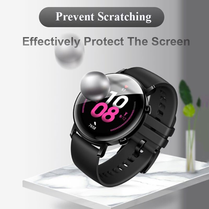 Film Voor Huawei Horloge Gt 2 42Mm 46Mm Screen Protector Gt 2e Tpu Glas Voor GT2/GT2e gebogen Krasbestendig Beschermende Accessoires