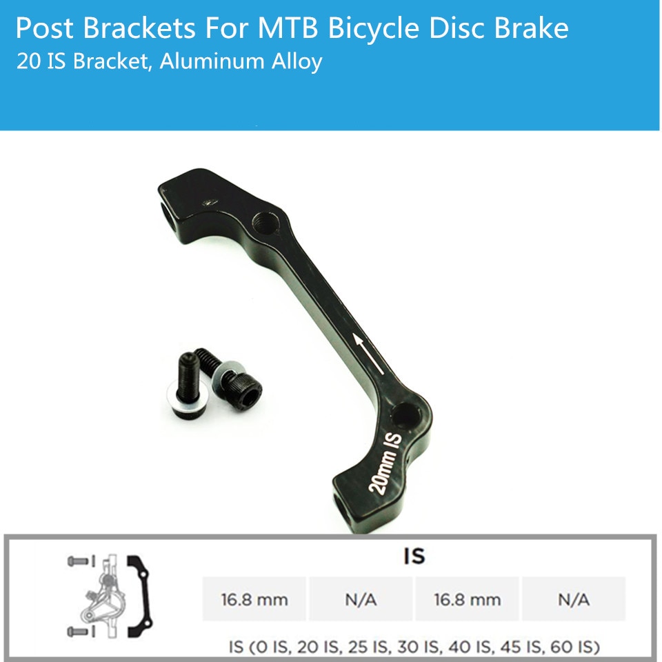 Halterung für Fahrrad Rabatt Bremse, IST zu PM, 20mm IST Halterung, Rabatt Bremse montieren Adapter für 160mm/180mm Rotor, 1 stücke + 2 Schrauben