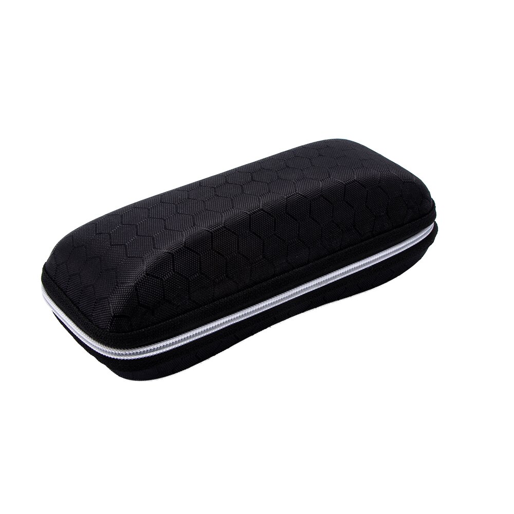 1 Stck EVA Waben aufbringen Bunte Abdeckung Tragbare Sonnenbrillen fallen Schlüsselband Reißverschluss unisex Brillen Taschen Brillen Zubehör: Schwarz