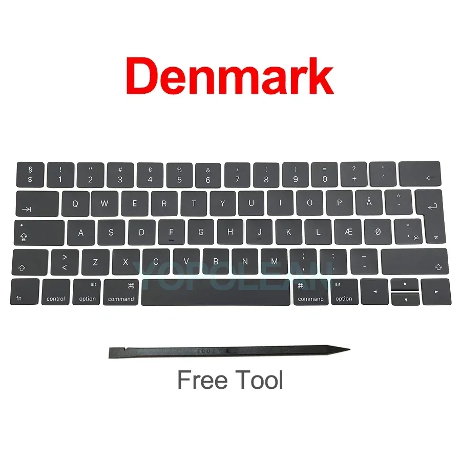 Nowy A1706 A1707 Klawisze klawiatury nasadka US UK French EU Dla Macbook Pro Retina 13" 15" nasadka na klucze laptopa 2016 2017 Rok: Blue