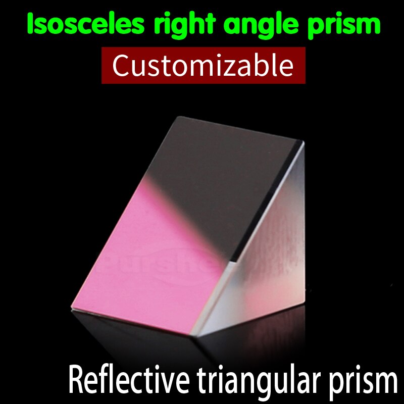 Triangular Optical Plate Optical glass triangular prism with reflecting fil... – Grandado