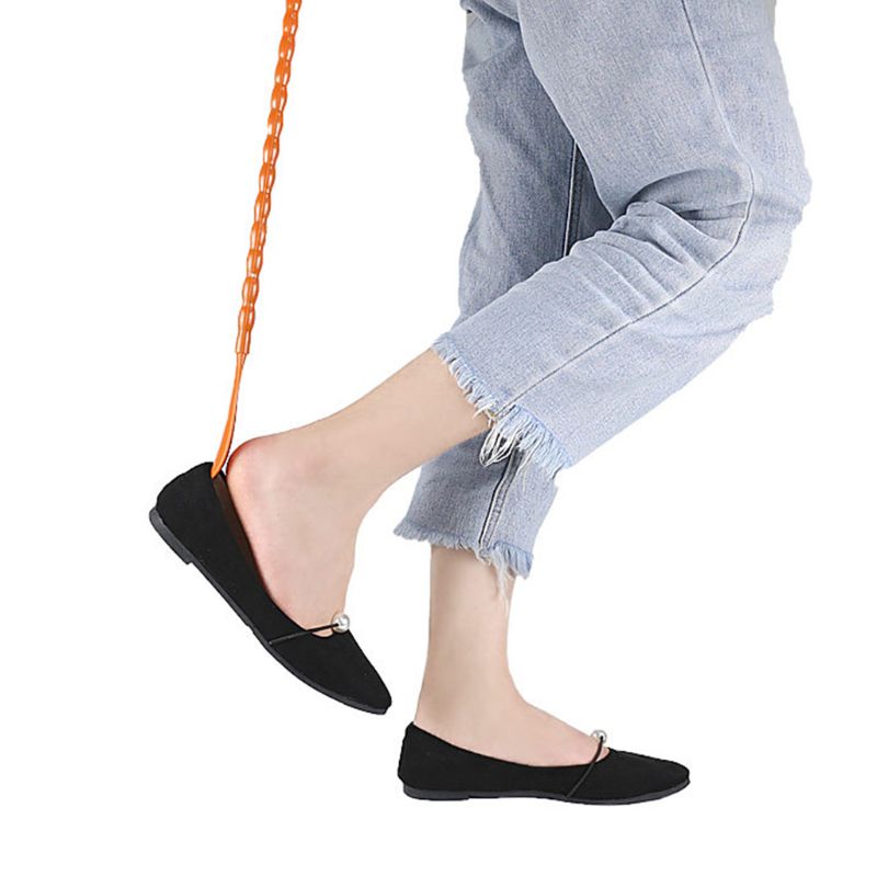Rascador trasero multifunción 2 en 1, calzador con forma de Cucurbit, antideslizante, mango largo, bocina de zapato, Manual, zapato masajeador, elevador, herramientas