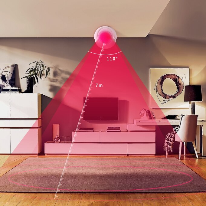 Tuya Mini WIFI PIR Motion Sensor built-in battery Hole-free installation Human Body Sensor Body Wireless Infrared Detector Tuya