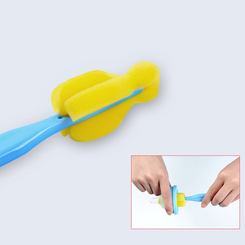 Ensemble de 5 brosses à biberon en plastique, éponge, nettoyeur de bouteilles, pince à mamelon, bouteille de lait en verre, paille de nettoyage, alimentation
