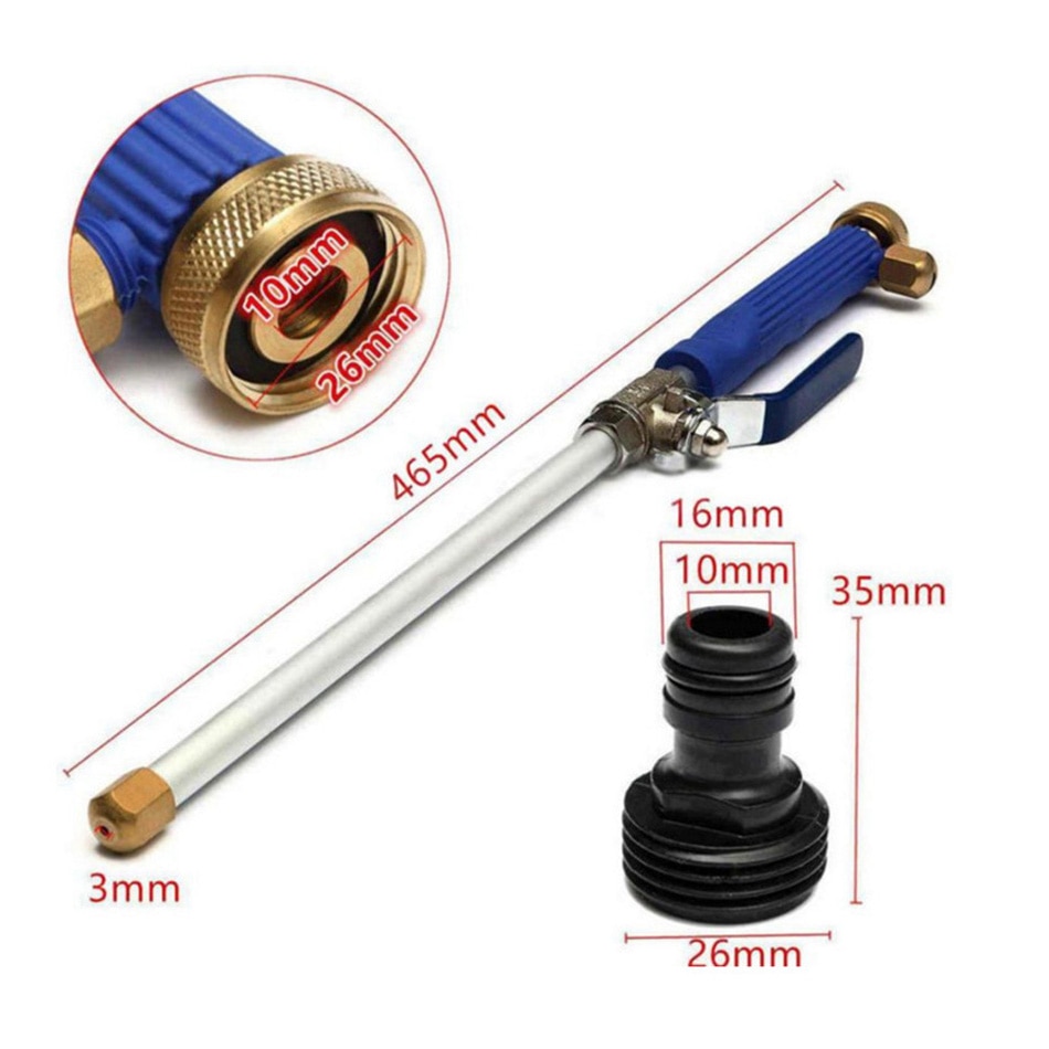 46cm High Pressure Water Gun Garden Car Washer Hose Wand Nozzle Sprayer Watering Spray Sprinkler Cleaning Tool Garden Water Jet