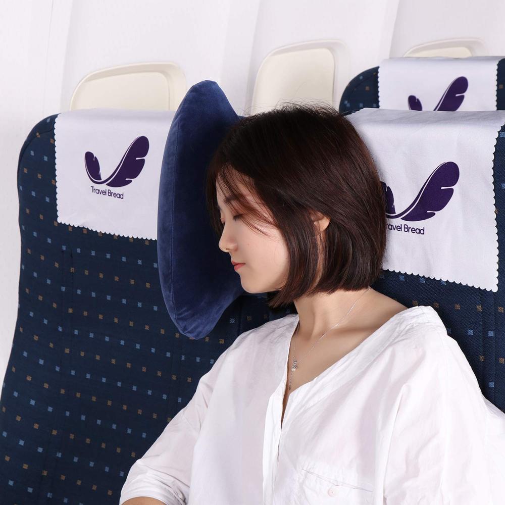 Inflatable U-shaped Pillows Travel Outdoor Portable Pillow Neckrest Travel Folding Slow Rebound Train Plane Office Travel