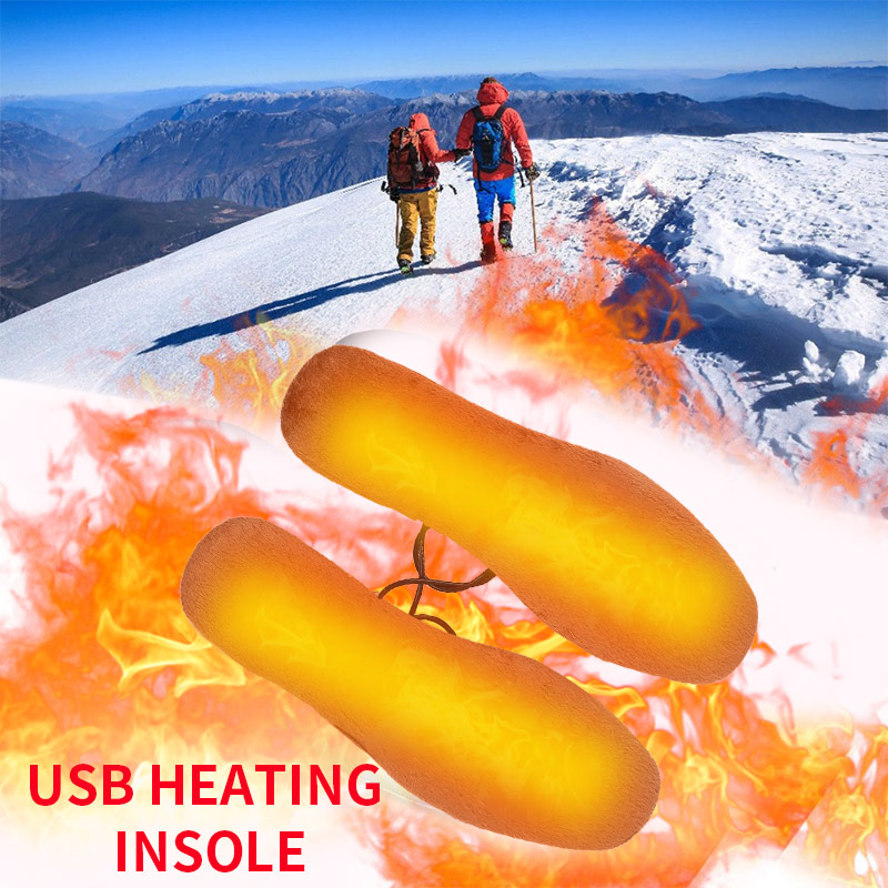 Usb elektriske varme innleggssåler vinter holde varme fot sko oppvarmet til sko støvler varmeapparat varme fotpads sette menn kvinner