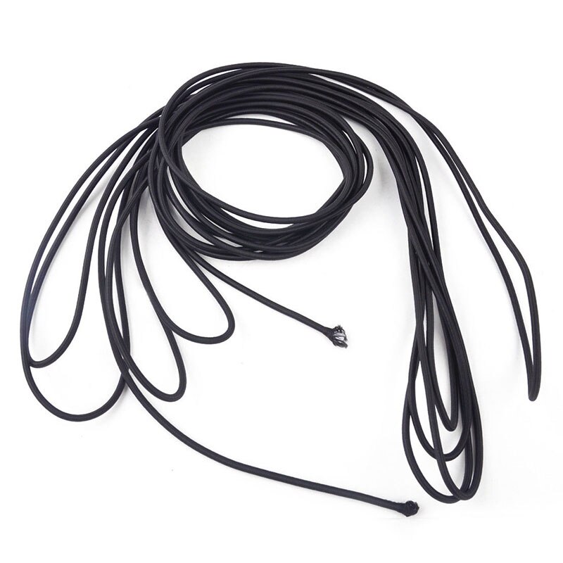 brand 10m 4mm Black High Tension Cord Bungee Elastic Rope Cord polyester