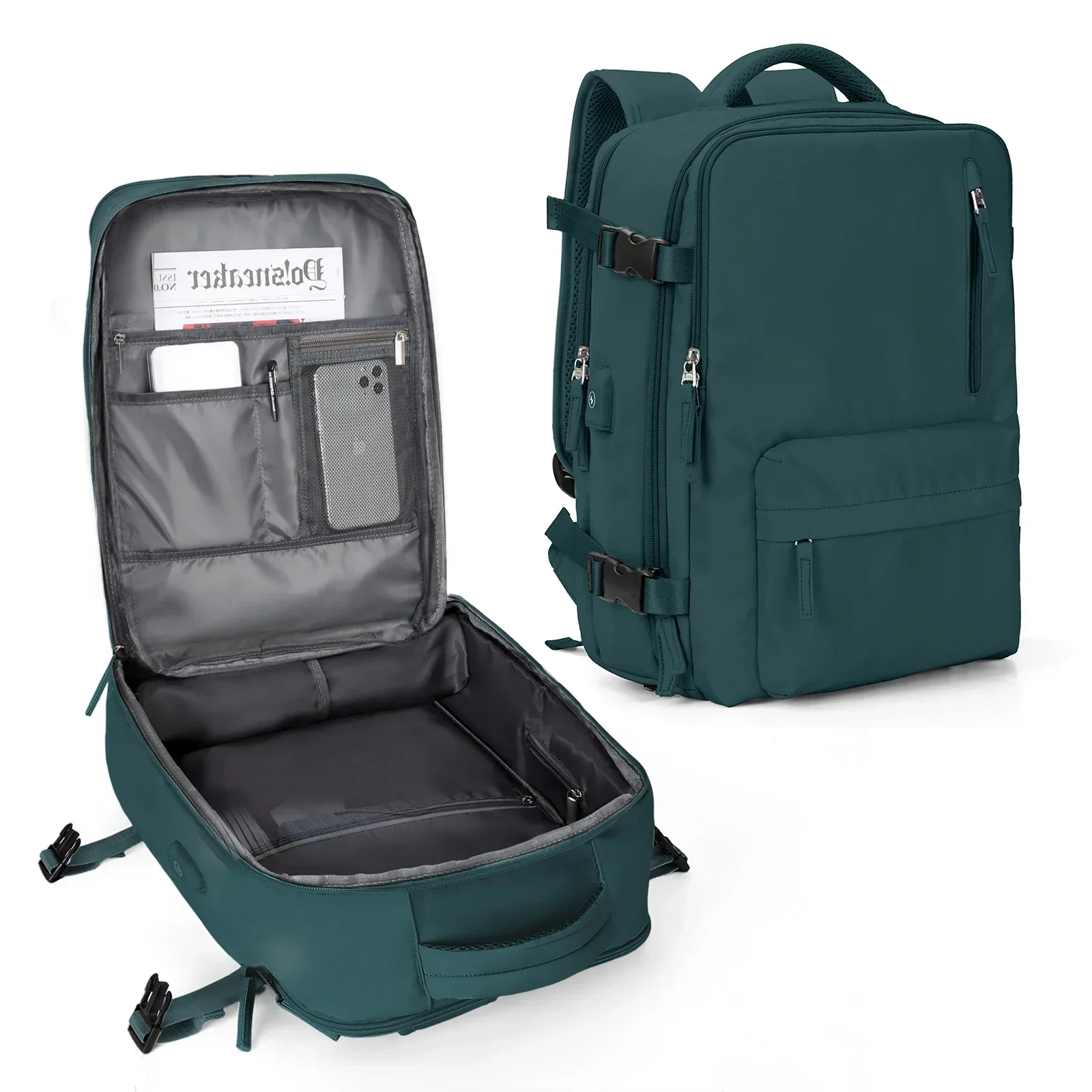 Rucksack 40x30x20 Flugzeug, Ryanair Kabine Handgepäck rucksack, Easyjet Laptop Rucksack für Flugzeug reisen, Schul rucksack: Himmel Blau