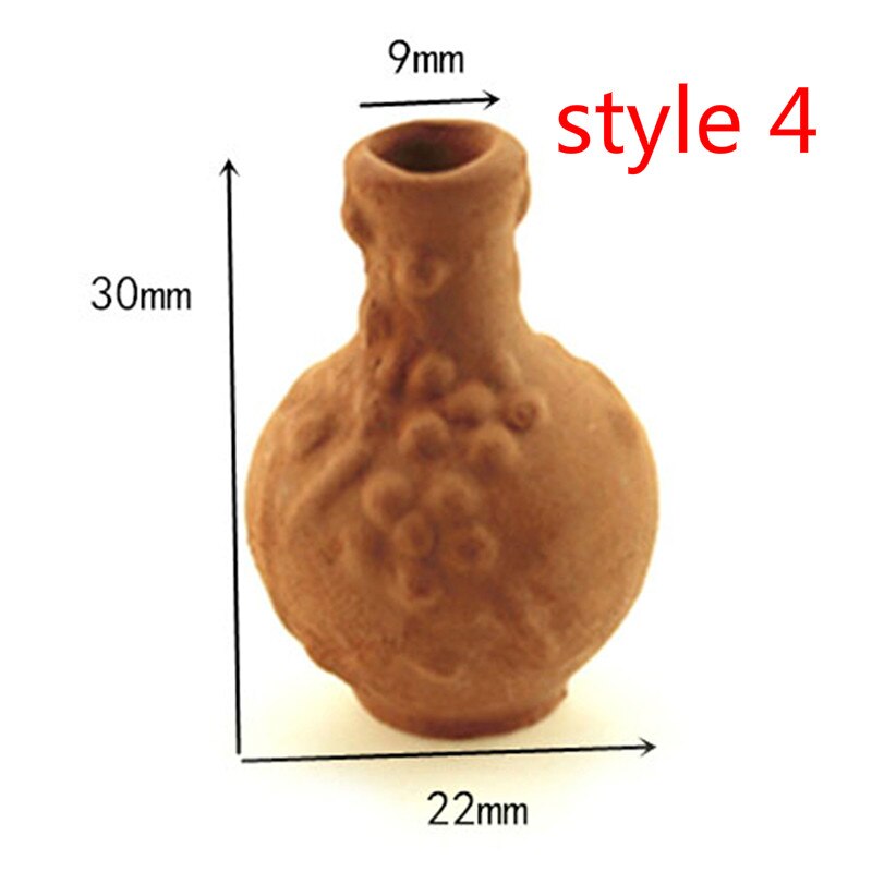 Handgemaakte Poppenhuis Miniatuur Vintage porselein bloempot vaas jar 1:12 schaal: style 4