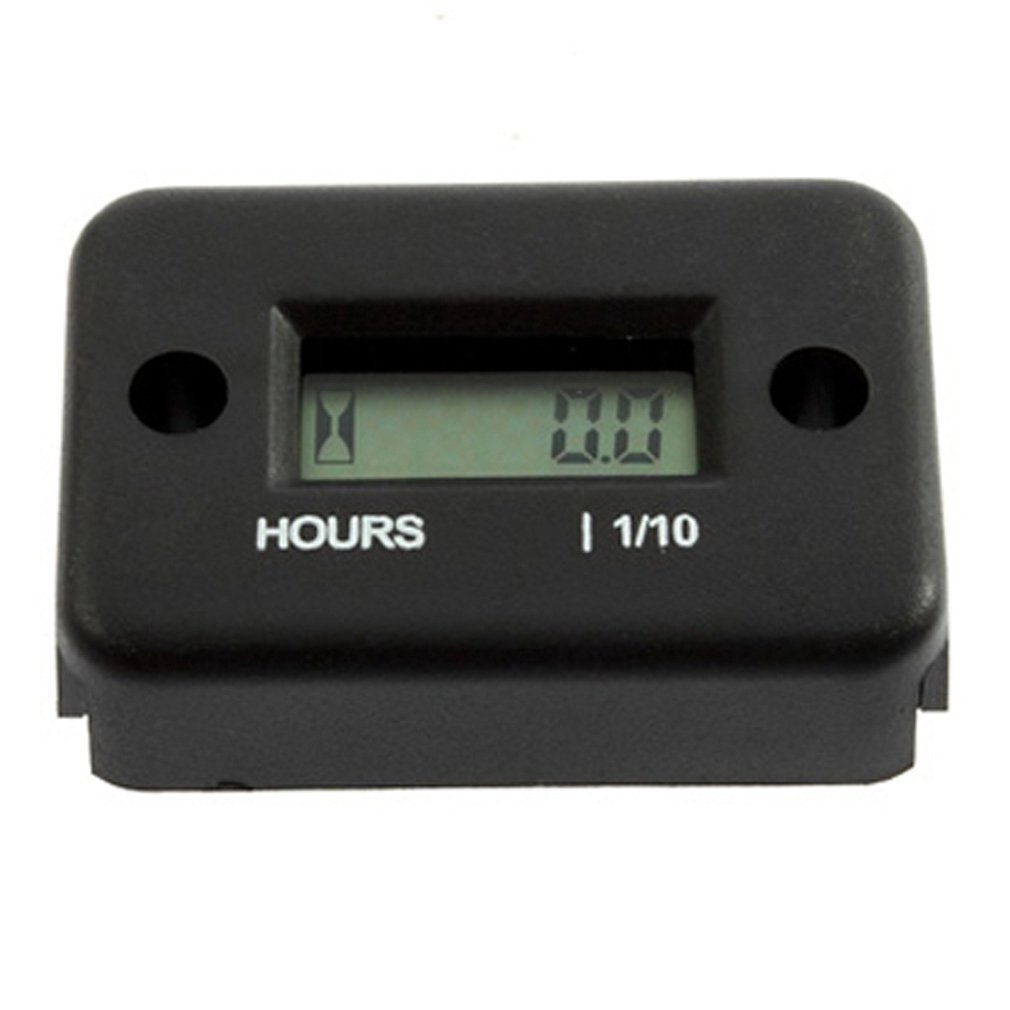 Waterproof Inductive Digital Hour Meter for Bike Motorcycle ATV Snowmobile Marine Boat Ski Dirt Gas Engine 12V
