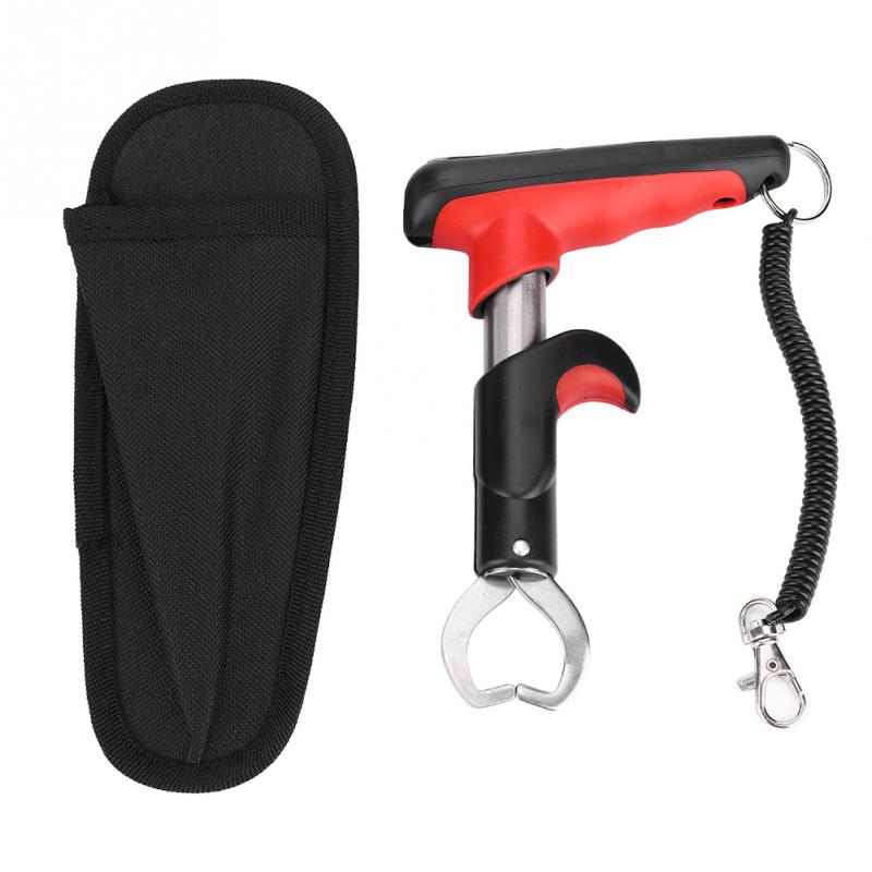 Báscula de agarre telescópica para pesca de 25kg(55lb), pinza Digital LED para pesca, báscula de agarre portátil para pesca, herramienta para pesca
