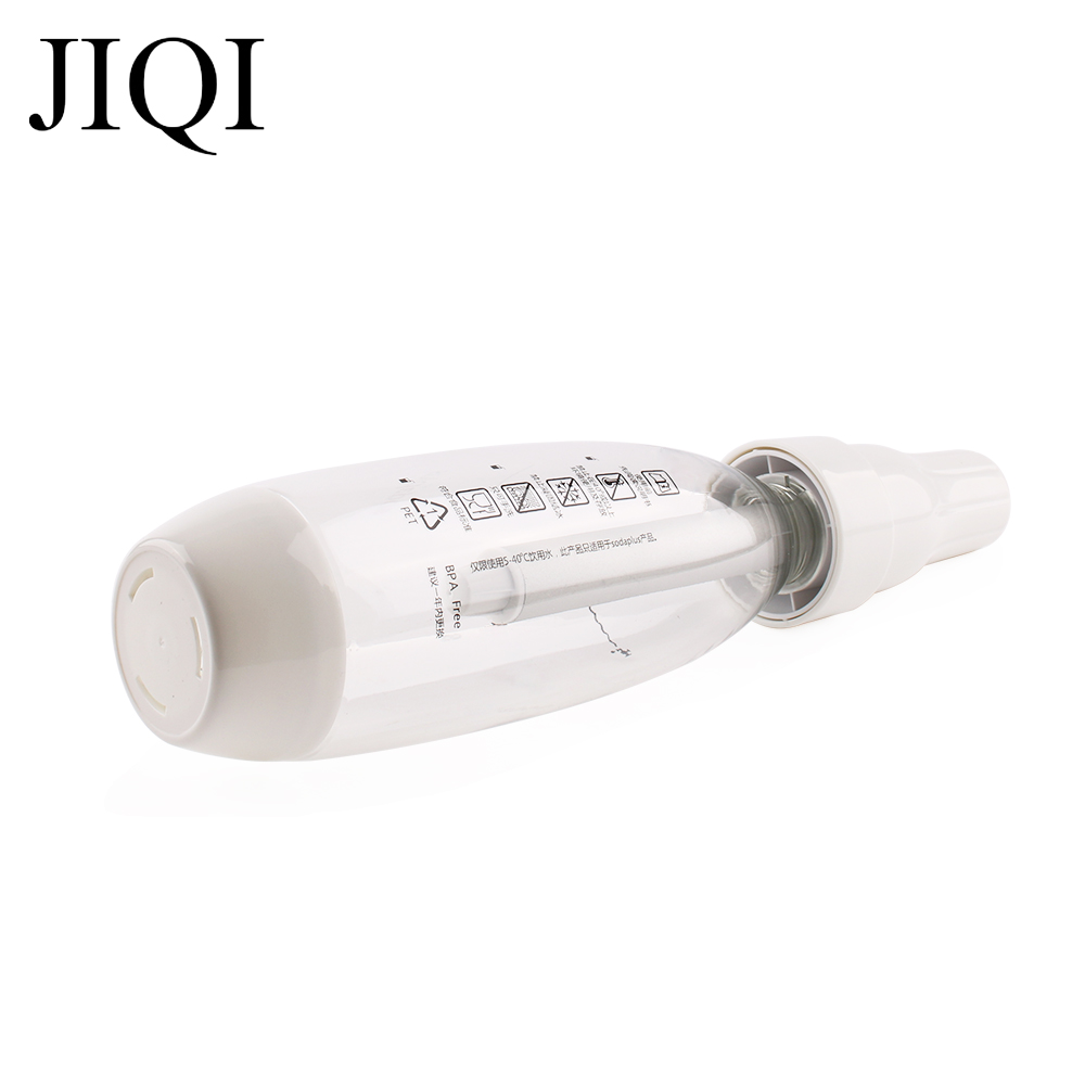 JIQI Draagbare Sifon Handleiding Bubble Water Frisdrank Machine Mini Koolzuurhoudende Frisdrank Reizen Sap Soda Maker Spritzers Spritzers