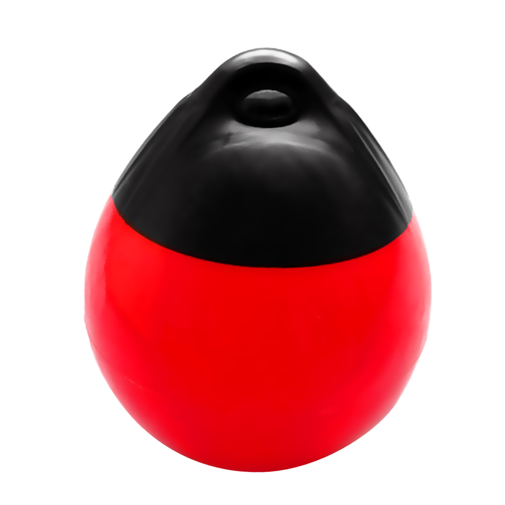 Holdbar yacht marine båd fender premium heavy duty pvc kofanger dock skjold beskyttelse: Sort rød