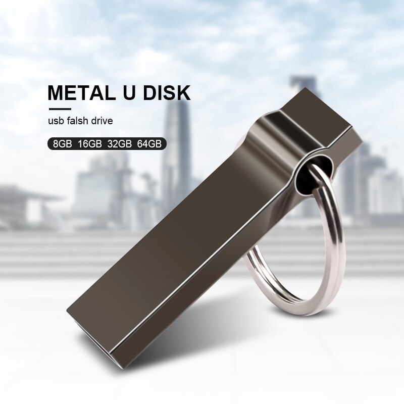 Metall usb-stick 128 gb stick 32gb usb 2.0 keychain Memory stick 16 gb 64gb usb-stift stick freies