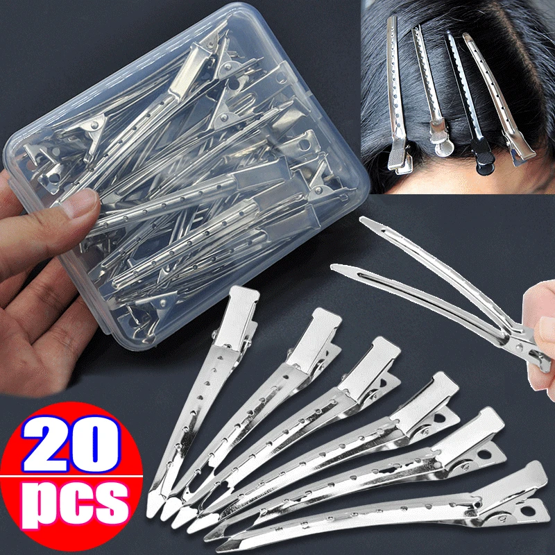 2-10 Stück Metall Entenschnabel Clip Krokodil Lockige Haarnadel Haarspangen Frisur Halter Flauschige Haarwurzel Salon Haarschnitt Kopfbedeckung Bobby Pin