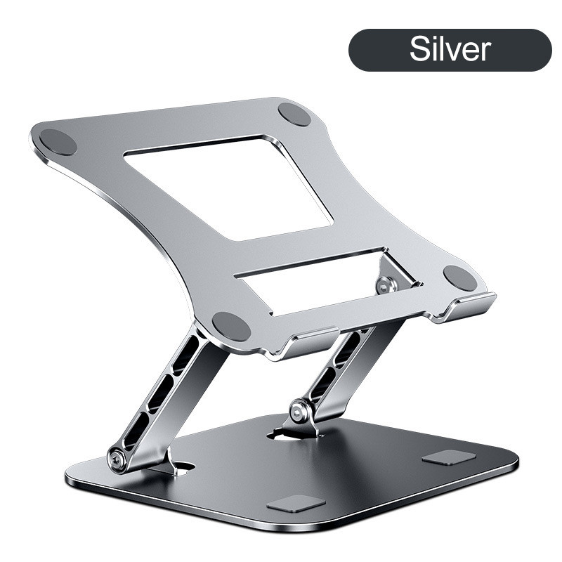 Laptop Stand Adjustable Aluminum Alloy Notebook Stand Computer Tablet Stand Compatible with Air Pro Dell HP Lenovo Holder Riser: 515 silver