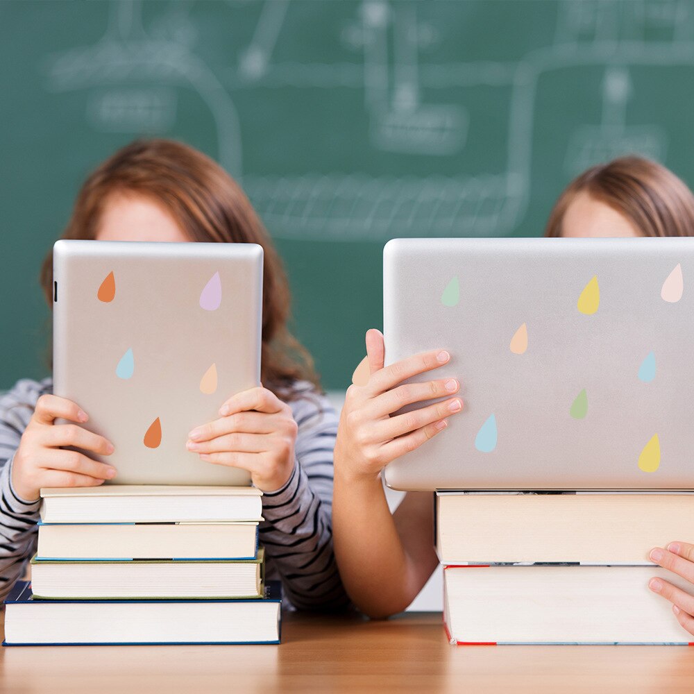 Cute Cartoon Decal Rainy Cloud Tree Wall Stickers Peel Stick Window Glass Wallpaper Vinyl Decal Baby Girl Bedroom Decor Fun Life