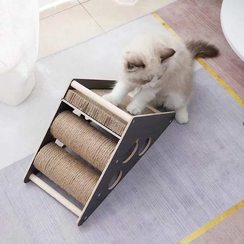 Cat Scratch Board Cat Vertical Corrugated Paper Cats Toys Cats Grinding Claw Climbing Toy Accessories Pet Furniture Supplies