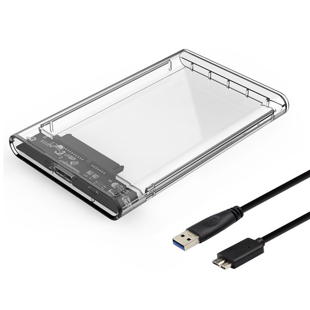 5Gbps haute vitesse 2.5 pouces SATA HDD SSD USB 3.0 boîtier de disque dur Mobile pour PC: Default Title