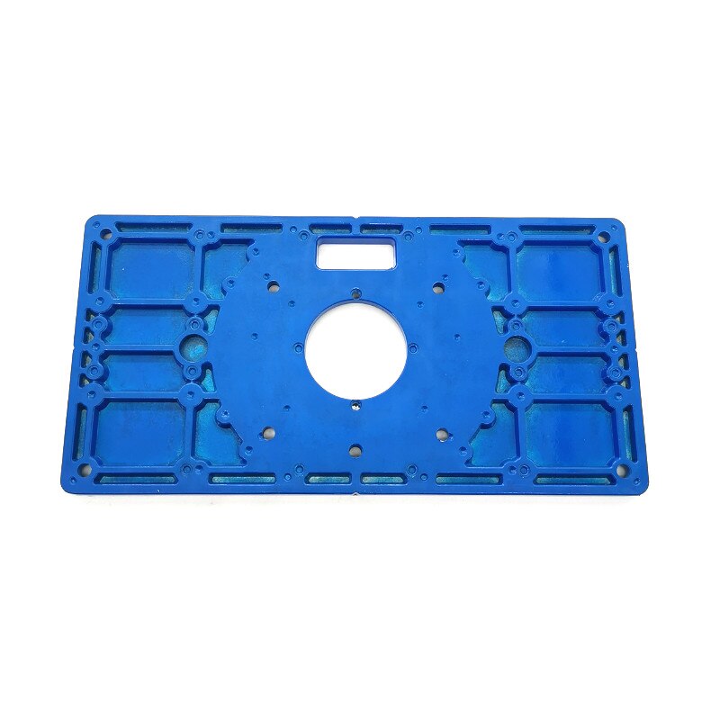 Aluminiowa płytka stołowa routera wkładka w/4 pierścienie śrubin robić ławki robić obróbki drewna 235x120x 8mm/ 9.25x4.72x0.31 cala