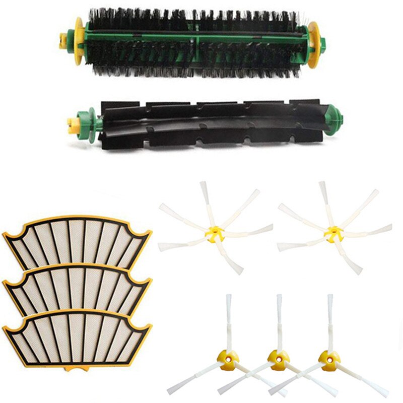For iRobot Roomba 500 Series 527 528 530 535 560 562 570 572 580 581 590 Robot Vacuum Cleaner Centre Roller Side Brush Filter: A