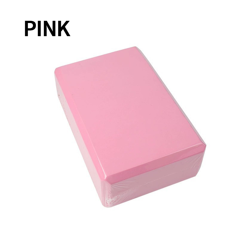 Bloques de construcción de Yoga, cubos, ladrillos de Pilates, esteras de refuerzo, suministros deportivos, equipo de ejercicio en casa, Fitness Eva, 1 ud.: Rosa