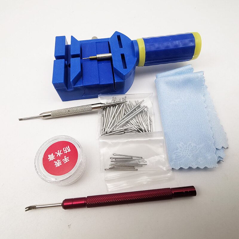 watch repair tool kit dust cover link remover opening strap movement holder hand presser spring bar adjustment hands set