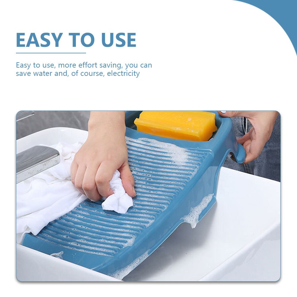 Scrubbing Board Anti-slip Wash Board Household Washing Board Clothing Washing Board for Laundry Dorm Home