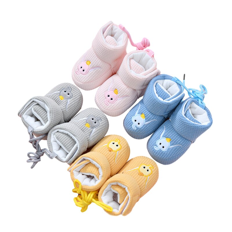 Newborn Soft-soled Baby Cotton Shoes 1-6-12 Months Autumn And Winter Baby Cotton Shoes Men And Women Toddlers Can Not Lose Shoes