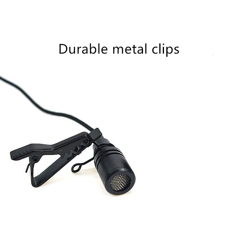 Mini Microphone Handle Metal 3.5mm Jack For Phone Laptop Studio Loundspeaker Mobile Phone Wired Tie Clip Condenser Microphone