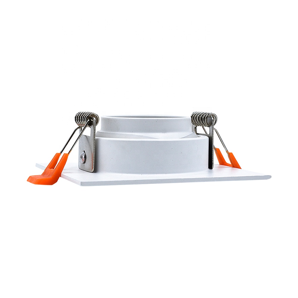 1/10 stk. justerbare aluminiums led indbyggede downlighthus med udskæring til ramme, 65mm gu10 mr16 led loftspotlightarmatur