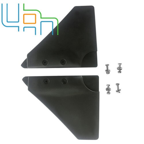 Hydrofoil Fin Stabilizer Outboards Sterndrives 2 Pieces Black Boat 25-70 HP