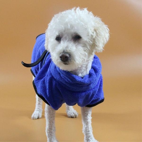 Dog Robe - Quick Dry Soft Towel - Water Absorbing - Polyester: M