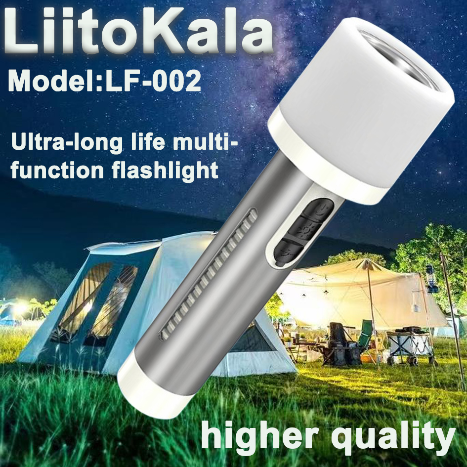Liitokala lf -002 18650 lommelykt +1200 mah batteri