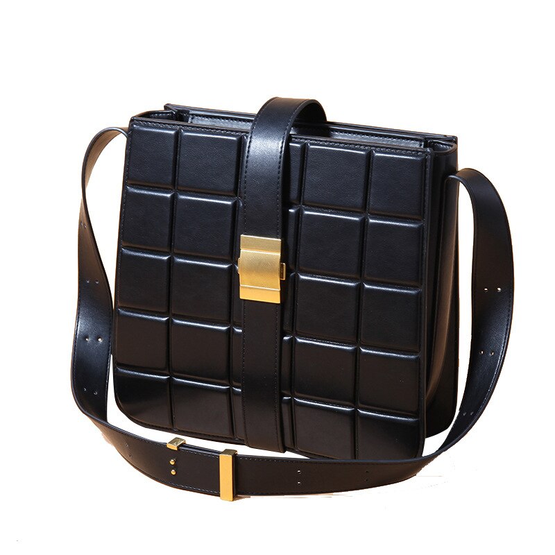 Zak Koreaanse Stijl Modieuze Zachte Schapenvacht Vierkante Rhombic Tas Grote Capaciteit Enkele Schoudertas