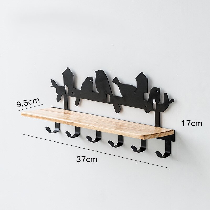 Wall Mount Hook Rail Kapstok Met 8 Rvs Haken Muur Haken Voor Thuis Kast Organisatie Voor Hoed Handdoek portemonnee Gewaden: S-C