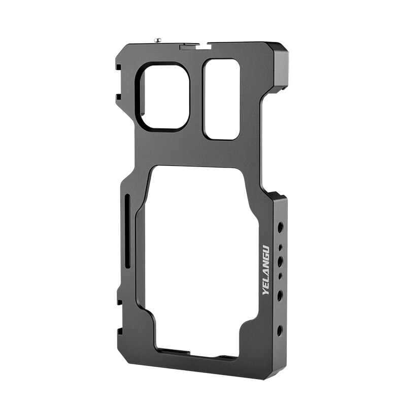 Yelangu Video Kooi Voor Iphone 11 Pro Max Uitbreiding Interface Met Microfoon Led Video Licht Voor Iphone 11 Pro Max vlogging: Default Title