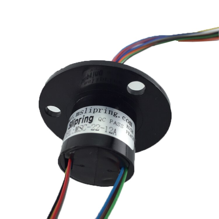 Slip Ring 12 Channel 2A Outer Diameter 22mm Conductive Slip Ring Collector Ring
