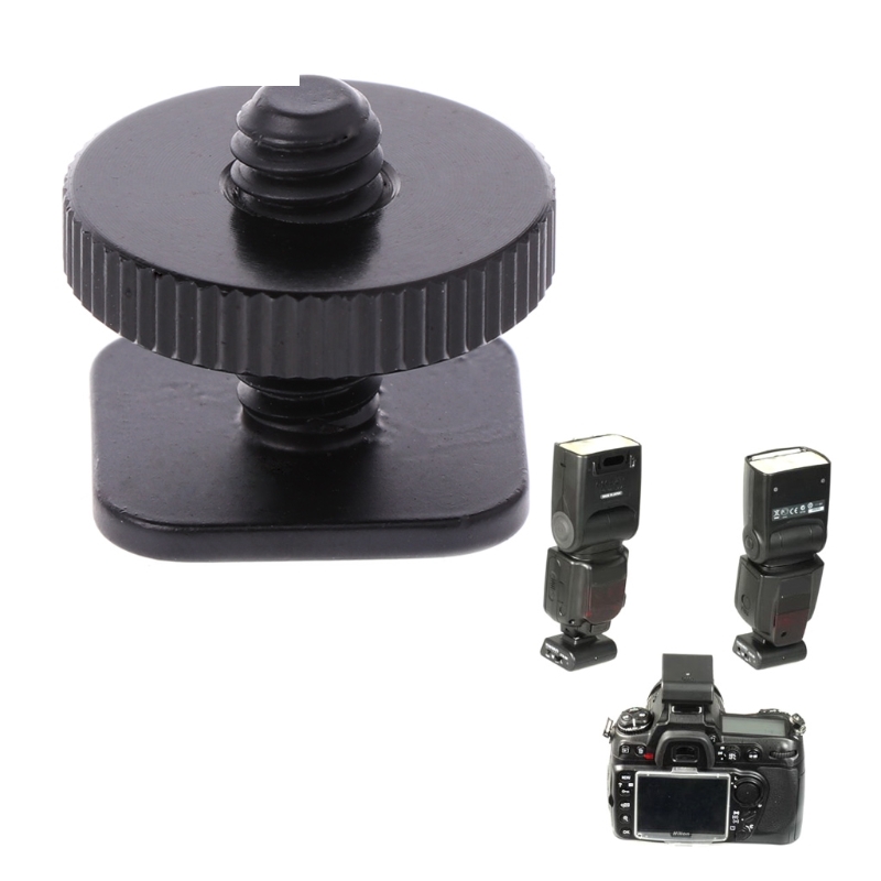 1/4 inch Single Layer Tripod Mount Screw to Studio Flash Shoe Adaptor For Nikon