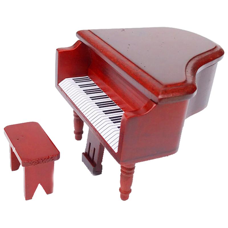 Doll House Miniature Piano Miniature Piano Ornament Micro Landscaping Piano Decor
