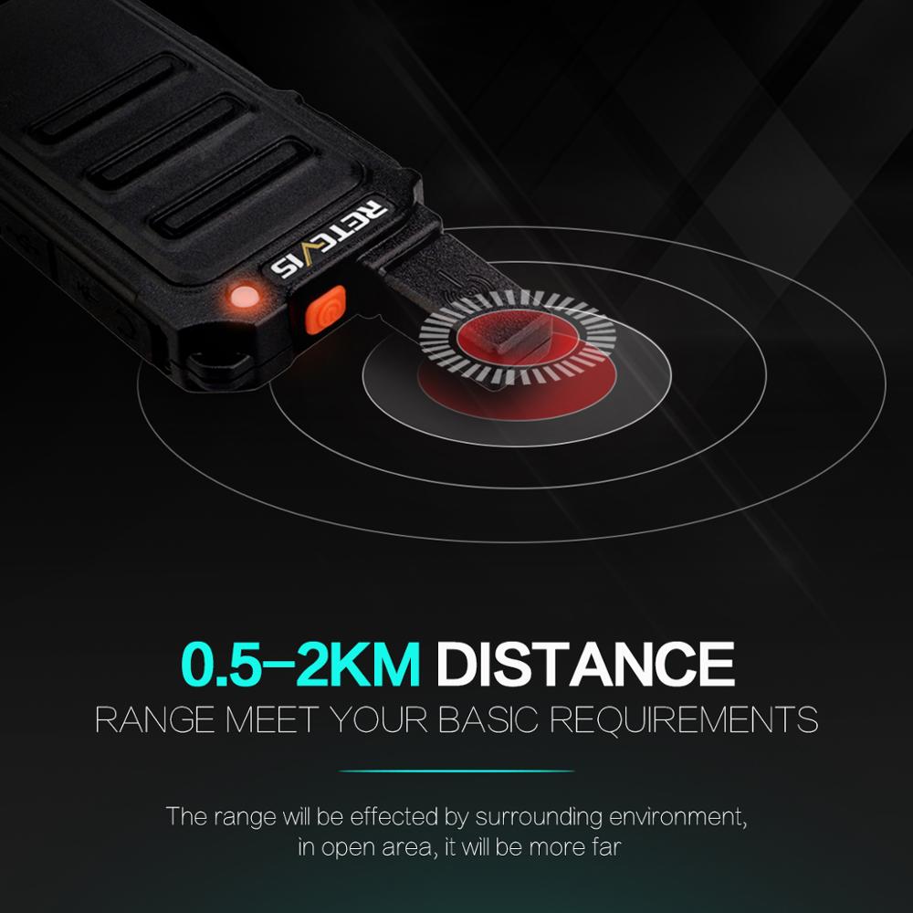 Mini Walkie Talkie 2Pcs Retevis RT619 Pmr Radio PMR446 Ultradunne Romp 1-2Km Handige Twee-weg radio Frs RT19 Voor Wandelen/Camping