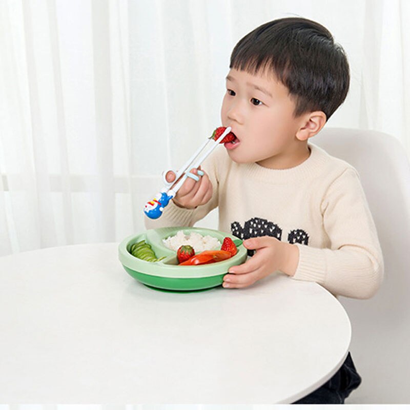Børns bordservice baby læringsskåle skridsikker madfoderskål pp børn hjælper madskål med sugekop babyfoderskål